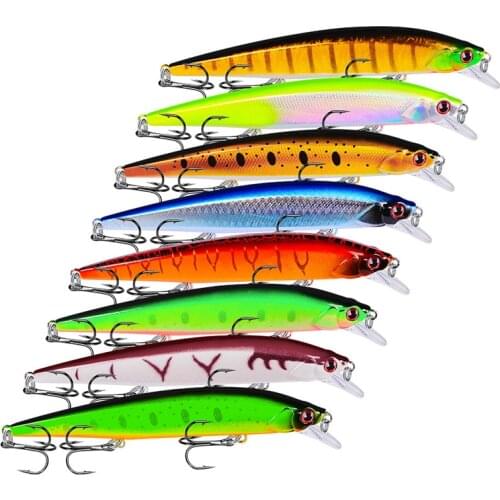 1PCS Minnow Fishing Lure Laser Hard Artificial Bait 3D Eyes 14cm 18.5g Fishing Wobblers diving 0.6m-1.8m Crankbait Minnows