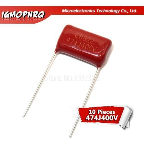 10PCS 400V474J 0.47UF Pitch 15mm 470NF 400V 474 igmopnrq CBB Polypropylene film capacitor new