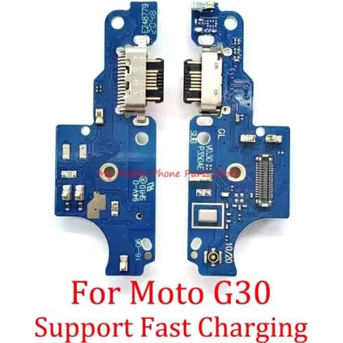 10 PCS Support Fast Charging USB Charging Port Board Dock Flex Cable For Motorola Moto G30 Charger Port Connector Board Flex