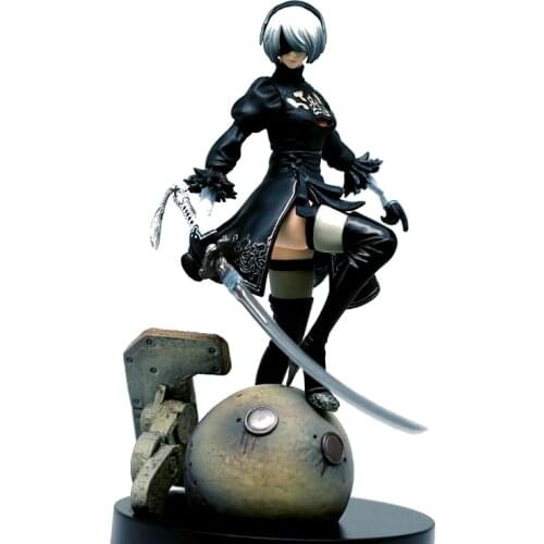12cm PS4 Game NieR Automata YoRHa No. 2 Type B 2B With Sword Cartoon Toy Action Figure Model Toys Doll Gift T30