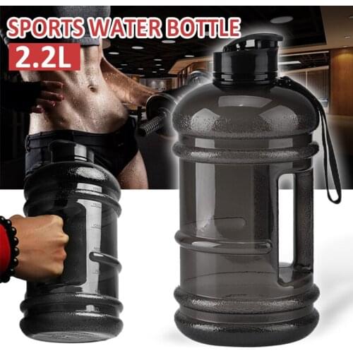 2.2L Water Jug Sport Gym Plastic Water Bottle Large Capacity Leakproof Training Plastic Sports Bottles