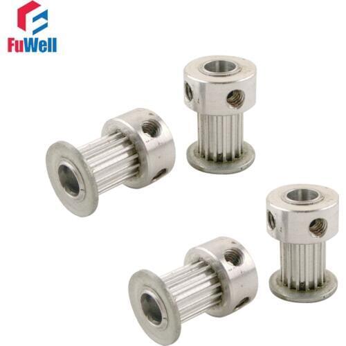 4pcs MXL 15T Timing Pulley 4/5/6mm Inner Bore 11mm Width Timing Belt 2.032mm Pitch Aluminum Alloy 15Teeth Synchronous Pulley