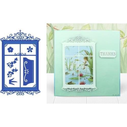 7pcs/Set New Ornate Window Metal Cutting Dies Stencil for DIY Scrapbooking Photo Album Embossing Paper Cards Decorative Crafts