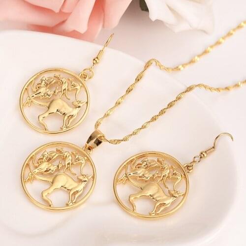 Australia Kangaroo Necklace Chain earrings Pendant Fashion New Choker Jewelry sets For Women Teens Girl Charms Jewelry dropship