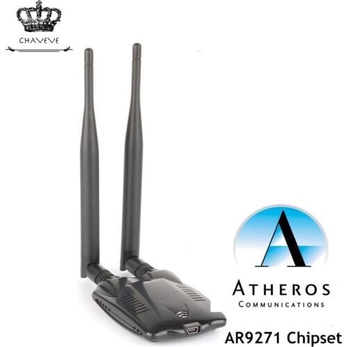 Atheros AR9271 Chipset 150Mbps Wireless USB WiFi Adapter 802.11n Network Card With 2 Antenna For Windows/8/10/Kali Linux