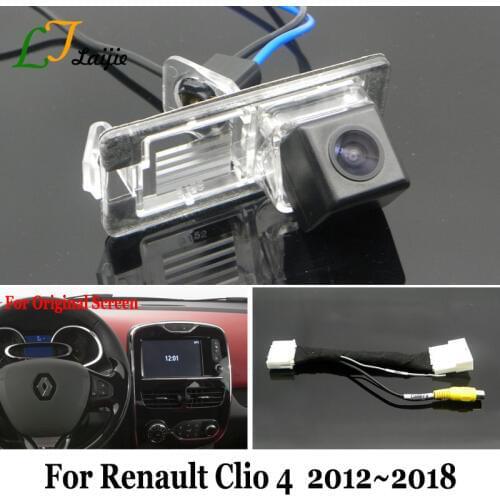 Rearview Camera With 24Pin Adapter Cable For Renault Clio 4 IV / OEM Monitor Compatible HD Car Backup Reverse Camera