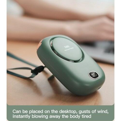 Neck Fan Mini Usb Air Cooler Rechargeable Ventilador Outdoor Travel Handheld Portable Silent Small Electric Cooling Fans#dg4