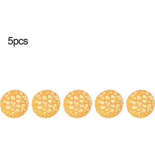 5Pcs Simulation Miniature Resin Cream Puff Ornament Handicraft Toys for Mobile Phone Case