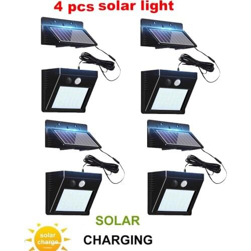 30 LED Solar Light Solar Power PIR Motion Sensor Wall Light Waterproof IP65 Outdoor Security Lamp Garden Street Lightoptional se