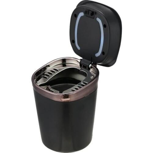 New Arrival Car Ashtray Cigarette Lighter for Most Car Cup Holder Two-part Cigarette Ashtray Cups with Blue LED Light