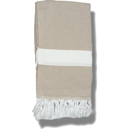 Allforhamam Turkish Peshtamal Towels 100% Cotton Super Stylish Thin and Lightweight Very Absorbent and Quick-Dry Made in UK