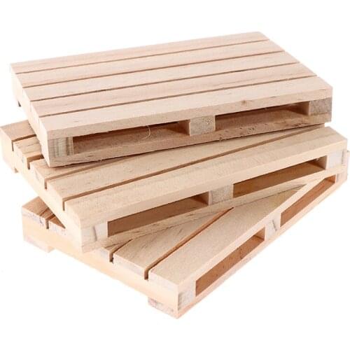 Mini Wooden Pallet Beverage Coasters For Hot And Cold Drinks Wood Pallet Coasters Flower Pot Cushion Decoration