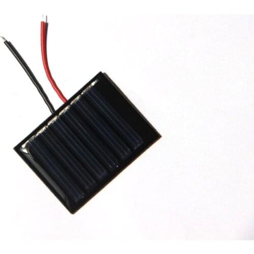 BUHESHUI Polycrystalline 0.15W 3V Solar Cell 40*30MM Mini Solar Panel Charger With Wire 100pcs