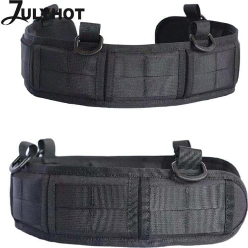 Military Tactical Belt Men Battle Belt Airsoft Army Combat Outdoor CS Hunting Paintball Padded Waist Belt Set Adjustable