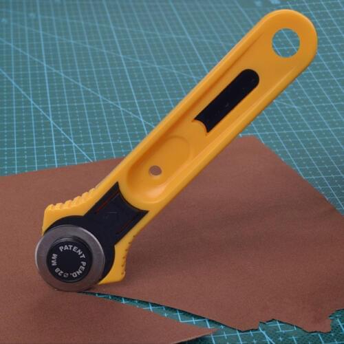 Patchwork Roller Wheel Round Knife Cloth Cutting Knife Knife Leather Craft Fabrics Rotary Cutter For Leather Fabrics Sewing Tool