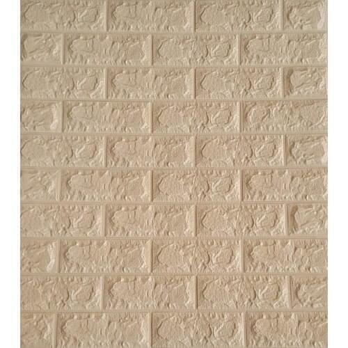 Colorful Home Countertop From Cream 3D Self-Adhesive Flexible Sponge Brick Wallpaper