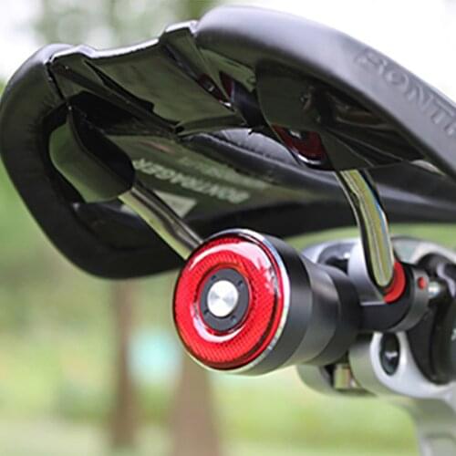 Bike Smart Tail Light Q5 Bicycle Brake Sensing Flashlight Cycling Auto Start / Stop Rear Light USB Charge IP56 LED Cycling Light