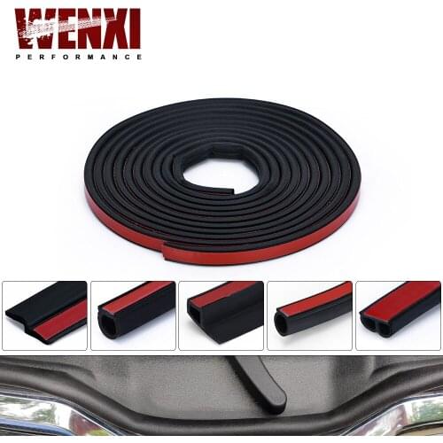 4 Meters Shape B P Z Big D Car Door Seal Strip EPDM Rubber Noise Insulation Weatherstrip Soundproof Car Seal Strong adhensive