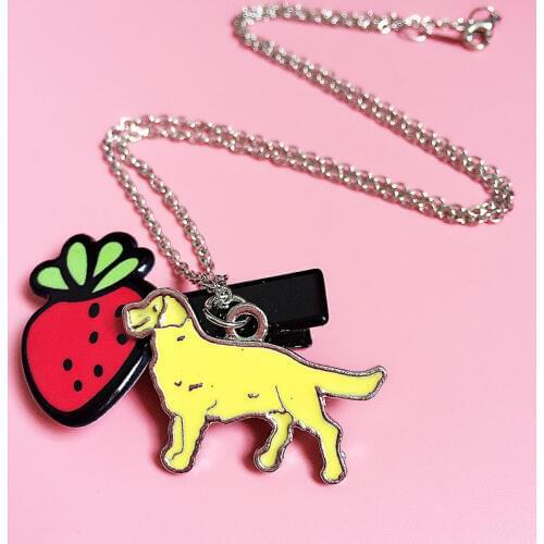 Golden Retriever Pendant Necklace Bracelet For Charms Jewelry Man DIY Bracelets For Women Pendants For Friends Jewellery 2019