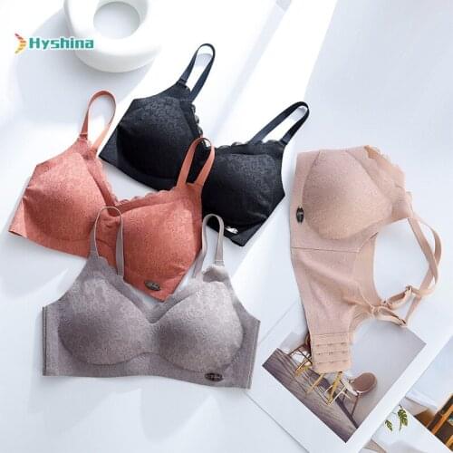 Womens Lace Bra Without Steel Ring One Piece Naked Bra