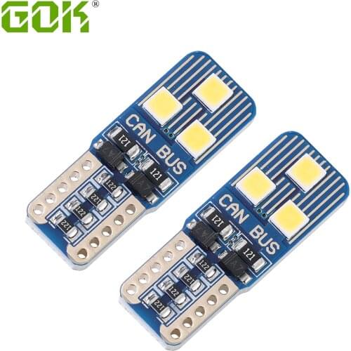 10pcs 2019 NEW Canbus T10 W5w 6smd 3030 New High Bright Led Width Lamp reading indoor lamp No Error Report clearance bulb 12V