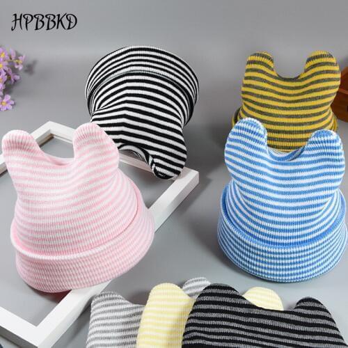 2017 Autumn Winter 0-12months Baby Hat Cotton Beanie Cap Toddler Infant Baby Girls and Boys Knitted Hats GH474 Kids Hats & Caps