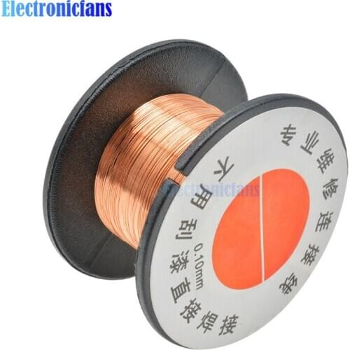 5PCS 0.1MM Copper Solder Soldering welding phone repair PPA Enamelled Reel Wire
