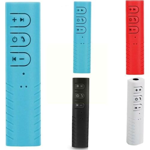 Wireless Blue-tooth Receiver 3.5mm AUX Audio Stereo audio Music 4.1 Adapter Hands Car Free Blue-tooth adapter White F5J0