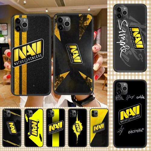 Natus Vincere NAVI Phone Case Cover Hull For iphone 5 5s se 2 6 6s 7 8 12 mini plus X XS XR 11 PRO MAX black luxury cover trend