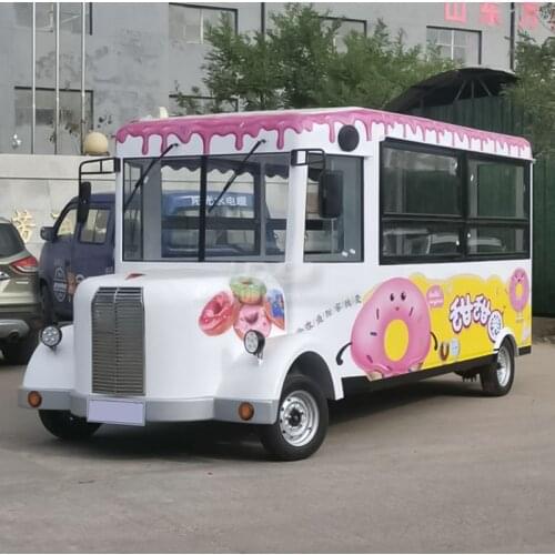 Custom Size Pizza Van Hot Dog Kitchen Shop Electric Ice Cream Food Truck Candy Cart for Sale