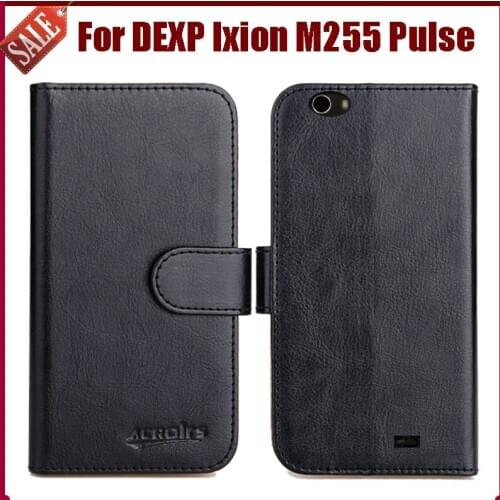 Hot Sale! DEXP Ixion M255 Pulse Case New Arrival 6 Colors High Quality Flip Leather Protective Phone Cover Bag