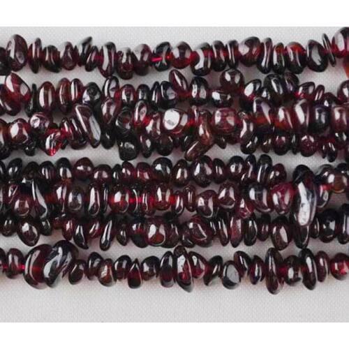 Garnet Chip Loose Beads Strand 32 Inch Jewelry Making E024