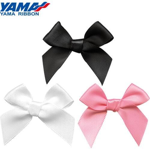 YAMA Wide 42mm±3mm High 39mm±3mm Hand-Tied Bow 200pcs/bag Grosgrain Satin Petersham Plaid Ribbon Diy Gift Decoration Ribbons
