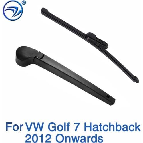 Wiper 11" Rear Wiper Blade & Arm Set Kit For VW Golf 7 Hatchback 2012 Onwards Windshield Windscreen Rear Window