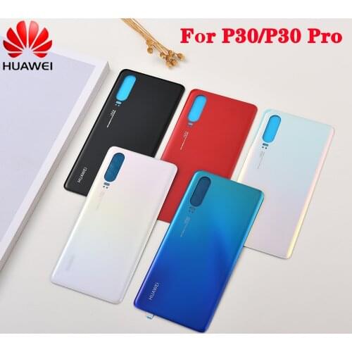 Original Huawei P30 Pro Housing Back Battery Cover Rear Door For P30 Pro P30pro Back Glass Cover Housing Case Panel Replacement