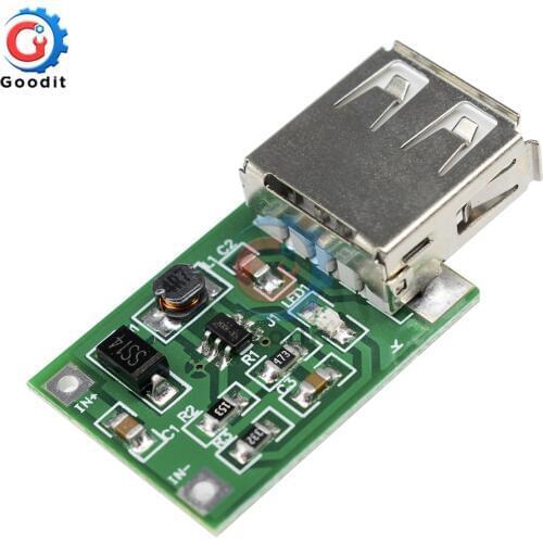 2pcs DC 0.9-5V 600MA USB Output Boost Converter Mini DC-DC Step Up Power Supply Module Lithium Battery Charger Board 0.9V-5V