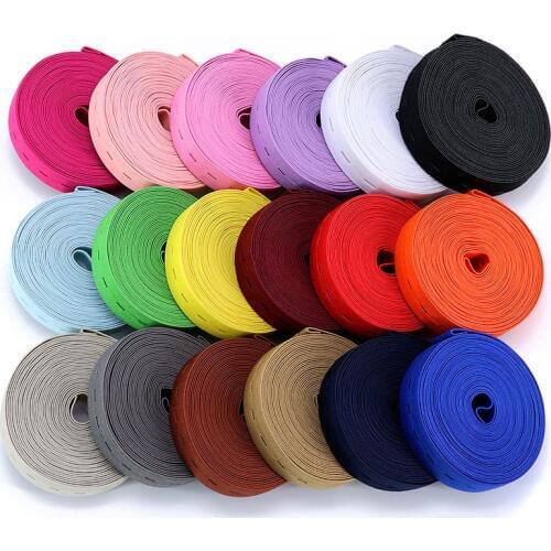 18mm Adjustable Elastic Band Buttonhole Elastic Bands Baby Maternity Tape Rubber Band Pregnant Garment Sewing Accessories 1m
