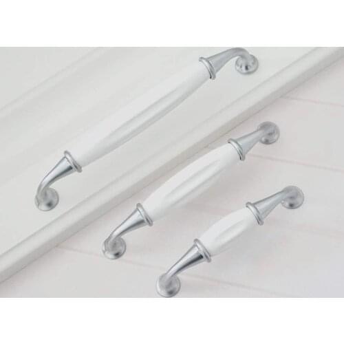 Ceramic Dresser Knob Shell Drawer Knobs Handles Kids Cabinet Pull Green Red Black Pink White Cupboard Knob Furniture Handles