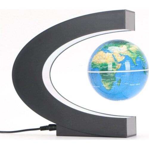 LED World Map Magnetic Levitation Floating Globe Night Light Office Home Electronic Anti Gravity Ball Lamp Novelty Decoration