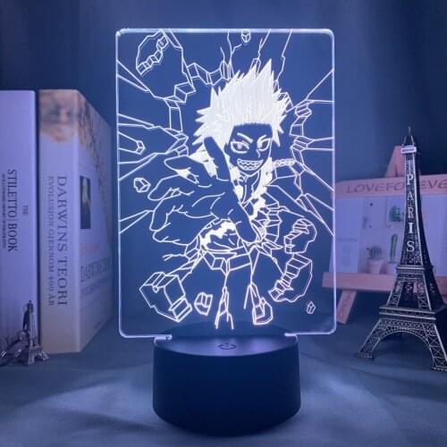 Anime My Hero Academia Led Night Light Eijiro Kirishima Lamp for Room Deco Birthday Gift Eijiro Kirishima Light My Hero Academia