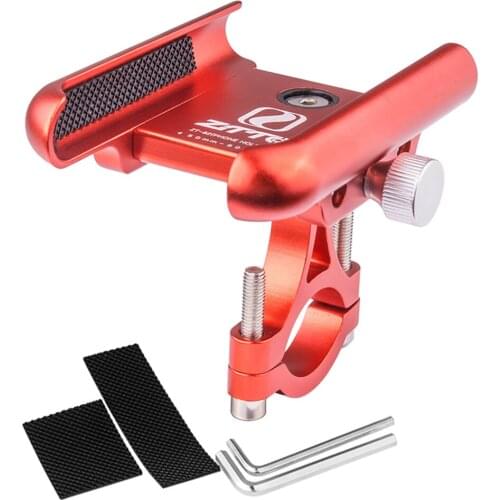 MTB Aluminum Bicycle Phone Holder 2.0 - 3.5 in Cell Phone GPS Mount Holder Motorcycle Power Support Handlebar Clip Stand