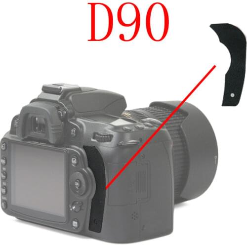 Total New Back Thumb Grip Rubber Cover Part for Nikon D90 DSLR+Tape Camera Repair Part Replacement Unit
