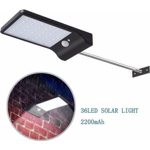 36 leds Solar Light Color Adjustable With Controller Three Modes Waterproof Lamp Lights For Outdoor Garden Wall Street