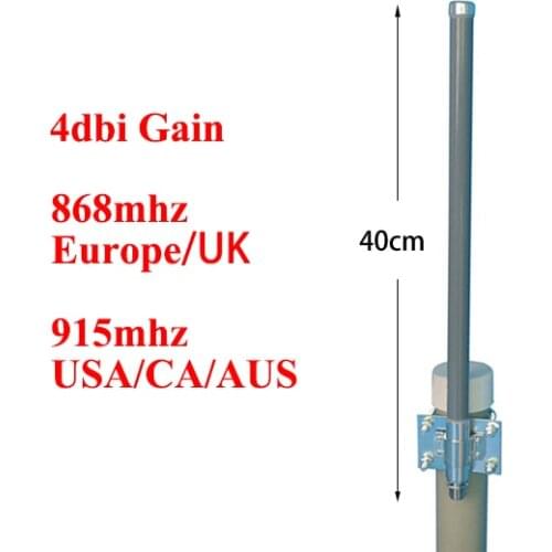 868mhz antenna 3dBi omni fiberglass gsm NB-IOT lorawan base station for M2M LoRaWAN antena celular