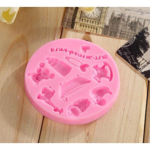 Sale Fondant Cake Decorating Tools Animal Small Horse Brooch Green Liquid Food-grade Bakeware Fondant Cake Mold Decoration