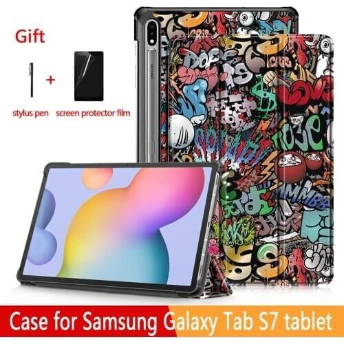Case for Samsung Galaxy Tab S7 11 inch Tablet SM-t870/t875 Folding Stand Cover for Samsung Galaxy Tab S7 Plus Tablet Case