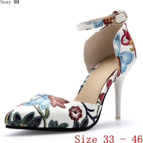 Women High Heels Pumps High Heel Shoes D'Orsay Woman Party Shoes Kitten Heels Small Plus Size 33 - 40 41 42 43 44 45 46