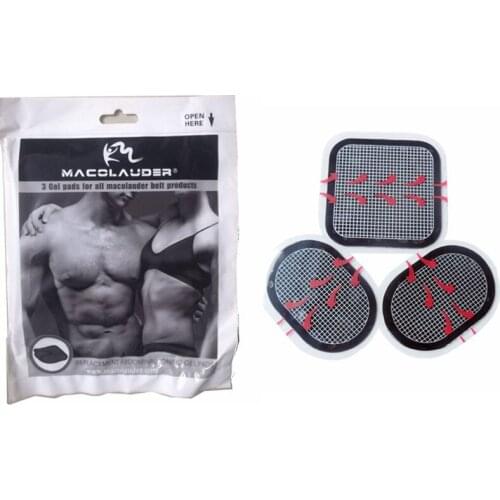 3packs/lot Eco-friendly ABS Belt Gel Pad Waist Replace Unisex Pads Self Adhesive Electrodes For ABS belt slimming belt