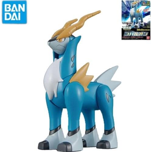 Bandai Original Pokemon Cartoon Figures Kids Toys Cobalion Assembly Model PVC Collections Dolls Action Figure Boys Gifts