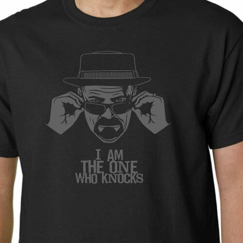 Breaking Bad I Amthe One Who Knocks T-Shirt Walter Heisenberg Call Saul 2019 New Fashion Men Hot Fashion Solid Logo T Shirts